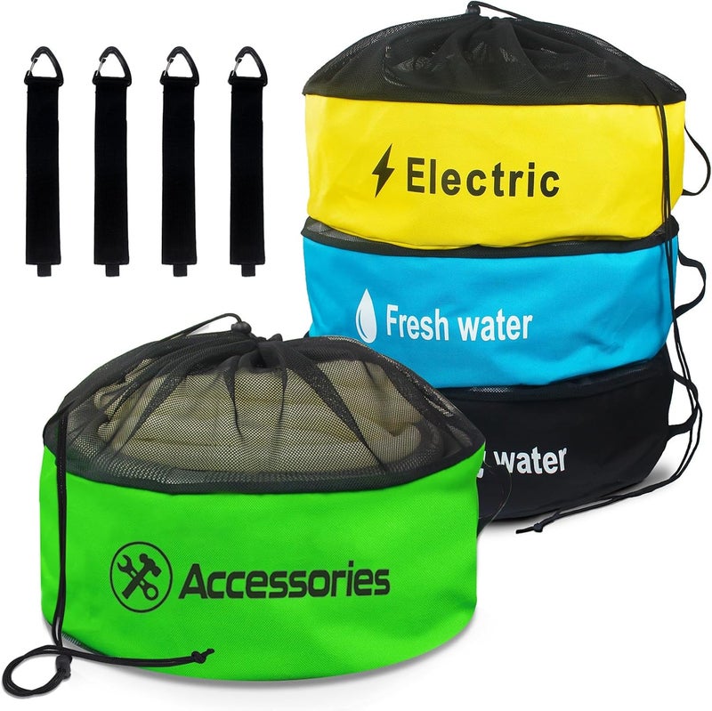 Uningmng 4 Pack RV Sewer Hose Storage,Waterproof RV Storage and Organization Bag for Sewer Hoses, RV Utility Bag, RV Camper Hose Bags for Store Fresh Water Hoses/Electrical Cords/Camper Tools Accessories - Image 1